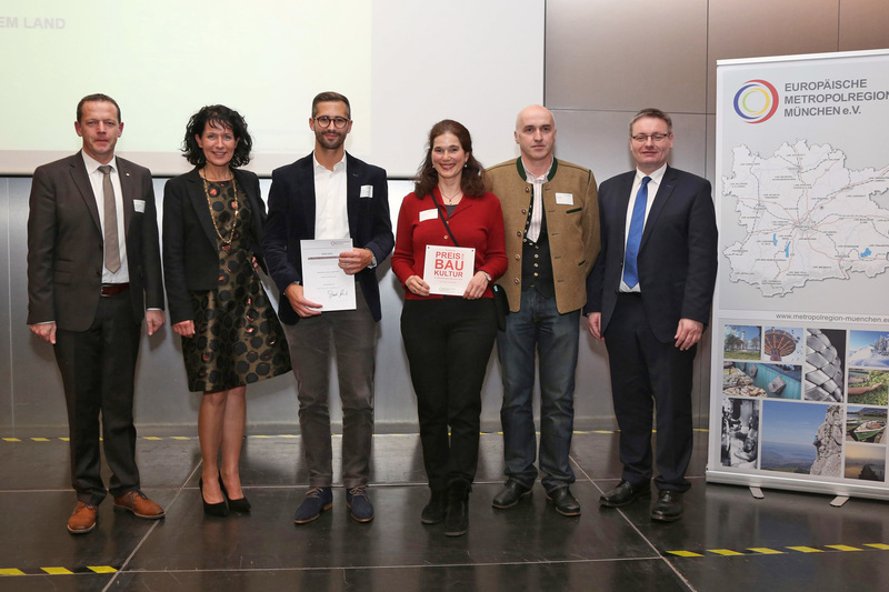 Baustaatssekret&auml;r Josef Zellmeier bei der Verleihung des Preises f&uuml;r Baukultur der Metropolregion M&uuml;nchen 2018. Die Auszeichung richtet sich an Planer und Akteure, die sich um die Baukultur in Bayern verdient gemacht haben<br />