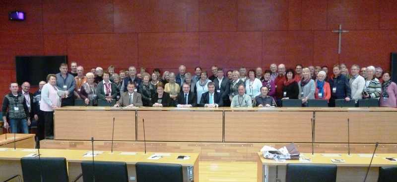 Die Bogener Delegation gemeinsam mit Prsidentin Barbara Stamm, Staatminister Markus Sder sowie den beiden Abgeordneten Josef Zellmeier und Hans Ritt.