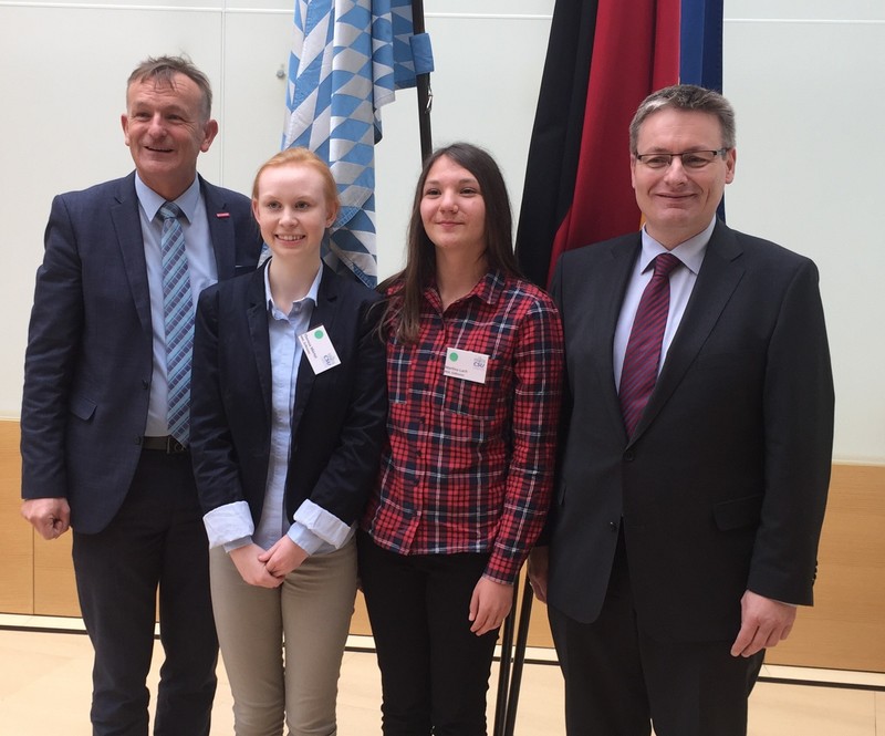 MdL Hans Ritt, Theresa Mrtel, Martina Loch, MdL Josef Zellmeier.